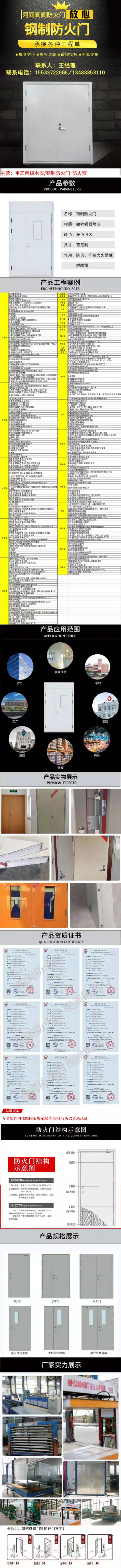 防火門，甲級防火門，鋼制防火門